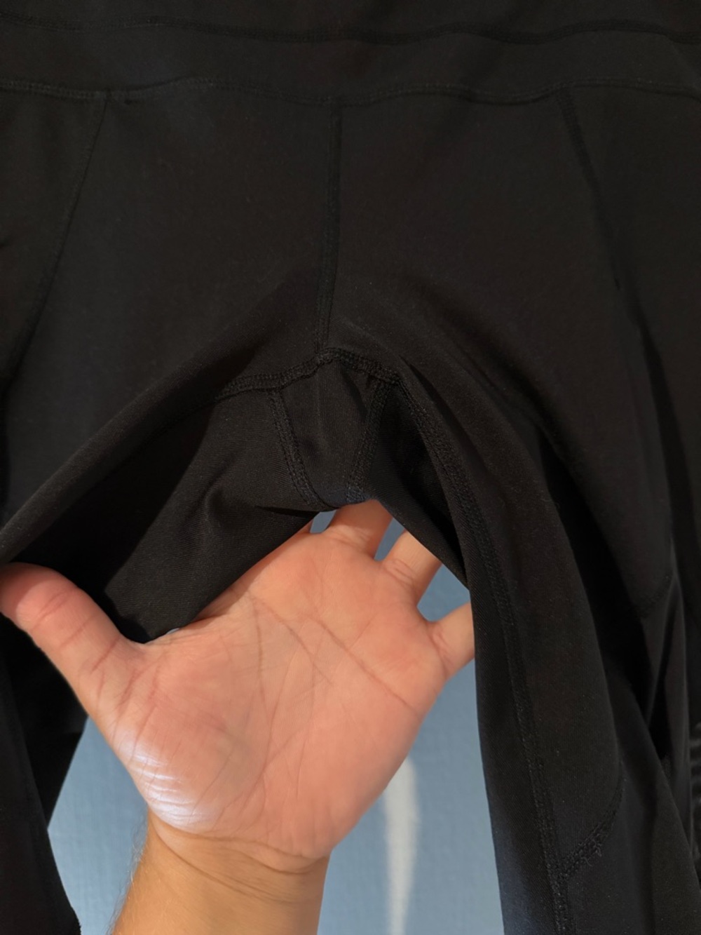 Athleta Black Cropped Active Leggings with Mesh Detail Small - Picture 3 of 5